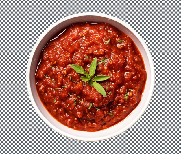 PSD tan deliciosa salsa bolognese aislada sobre un fondo transparente