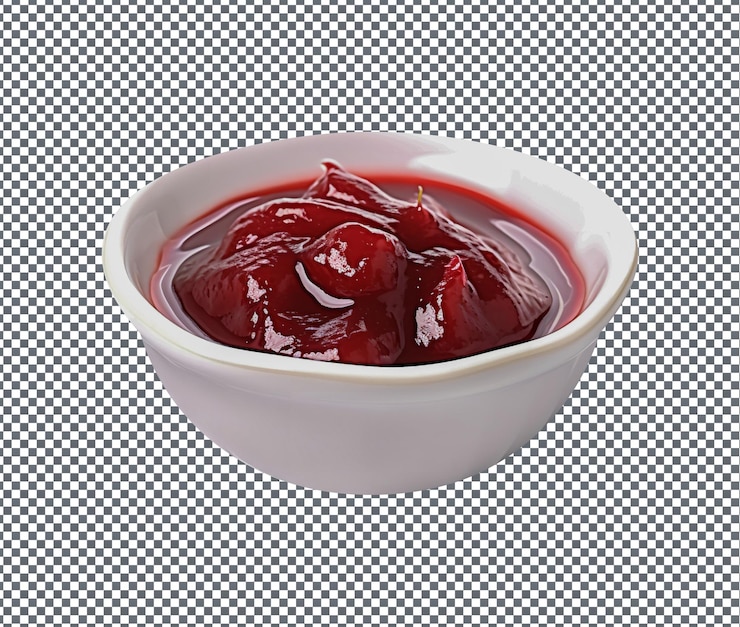 PSD tan deliciosa salsa kokum aislada sobre fondo transparente