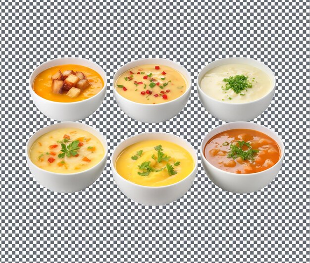 PSD tan deliciosa sopa aislada sobre un fondo transparente