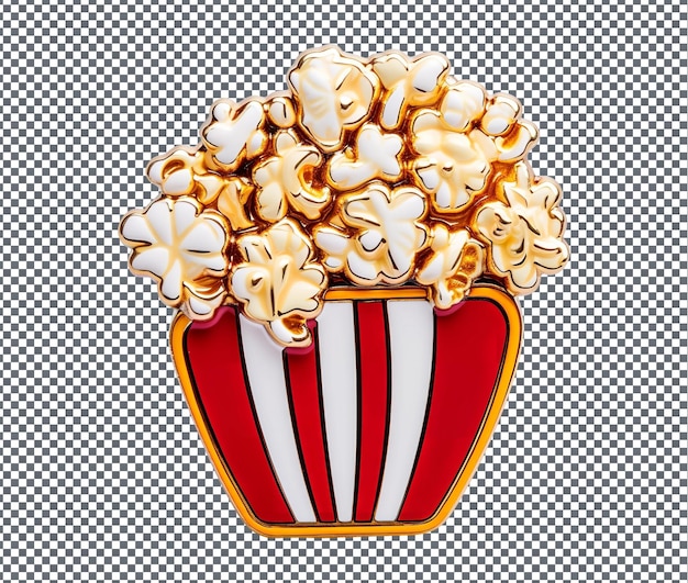 Tan deliciosas palomitas de maíz aisladas sobre un fondo transparente