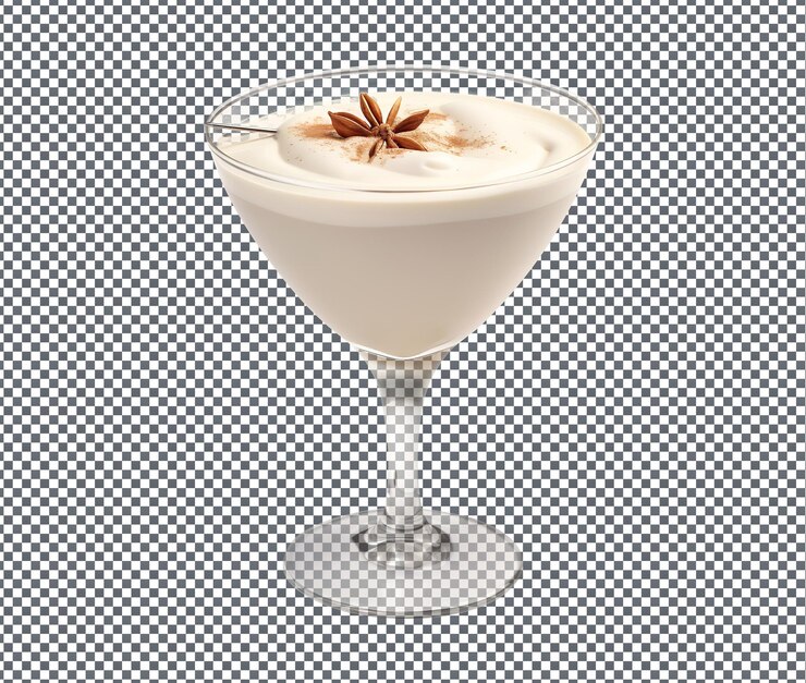 PSD tan delicioso brandy alexander aislado en un fondo transparente