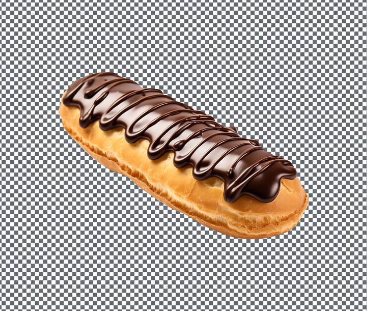 PSD tan dulce pastel francés aislado en un fondo transparente