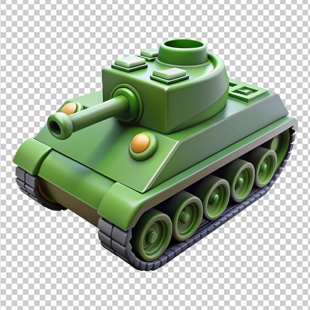 Tank De L'armée 3d à Fond Transparent