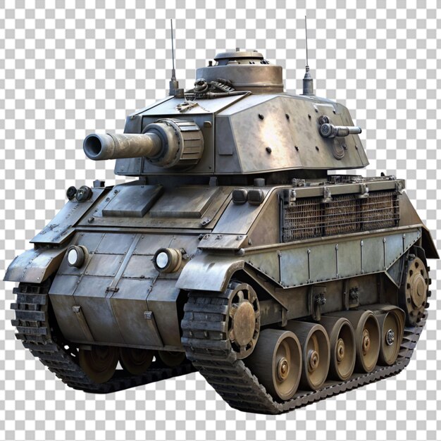 PSD tank auf durchsichtigem hintergrund 3d-rendering-illustration