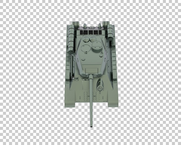 Tank isolated on transparent background 3d rendering illustration
