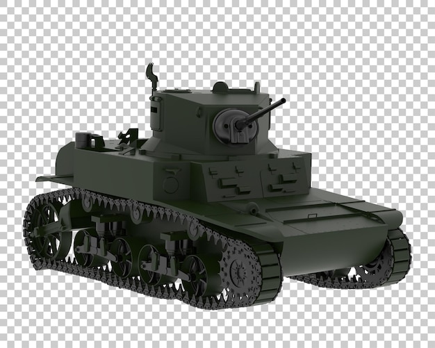 Tank Isolé Sur Un Fond Transparent Illustration De Rendu 3d