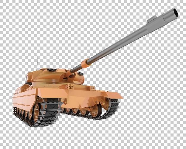 PSD tank isoliert auf transparentem hintergrund 3d-rendering-illustration