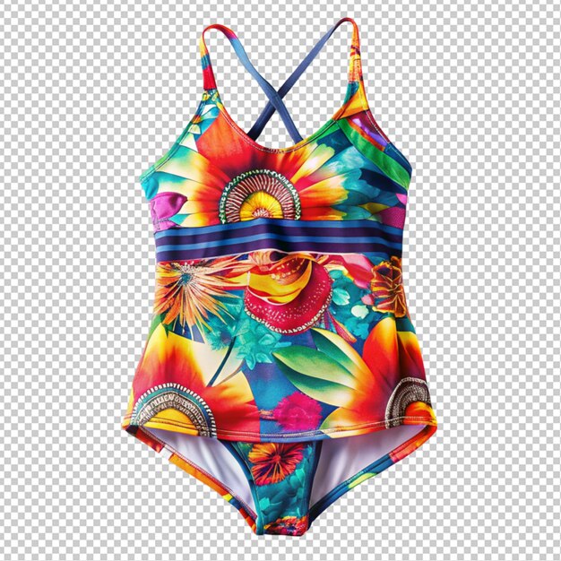 Tankini de praia em fundo transparente