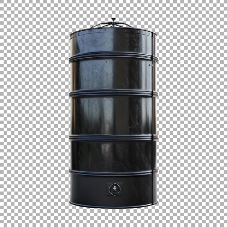 PSD tanque de agua o gas grande en fondo transparente generado por ai