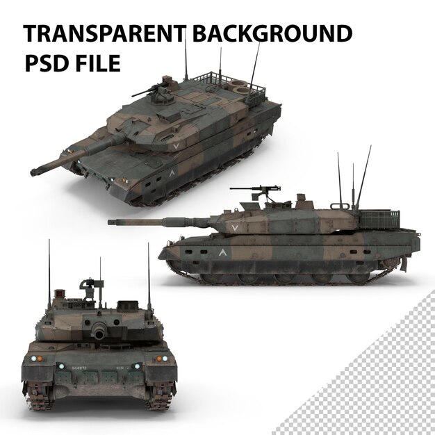 PSD tanque de batalla principal png