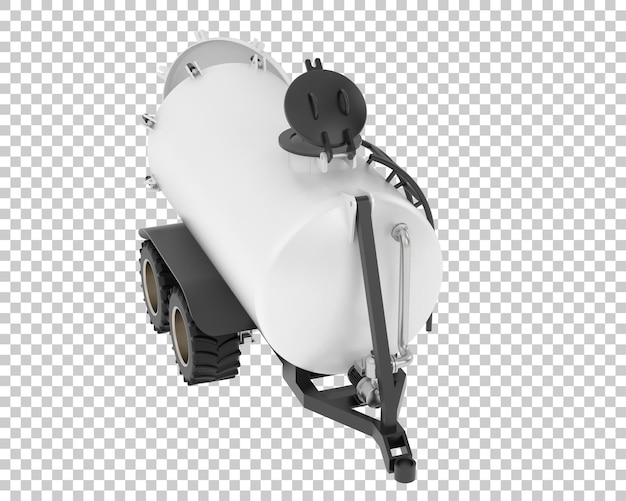 Tanque de combustible en la ilustración de renderizado 3d de fondo transparente