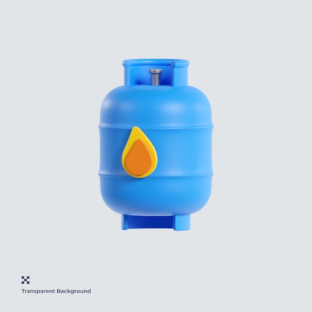 PSD tanque de gasolina ilustración 3d