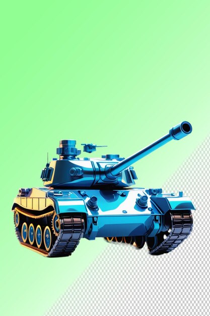 PSD el tanque de ilustración psd 3d aislado sobre un fondo transparente