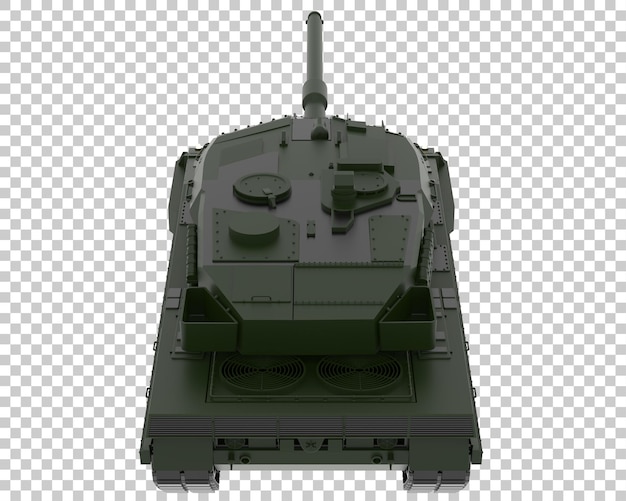 Tanque en la ilustración de renderizado 3d de fondo transparente