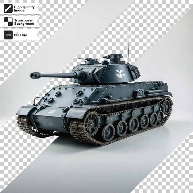 Tanque soviético PSD T-34 em fundo transparente com camada de máscara editável