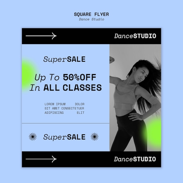 PSD tanzstudio-template-design