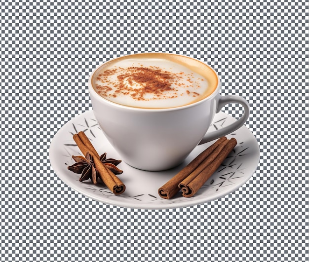 tão doce Chai Latte isolado em fundo transparente