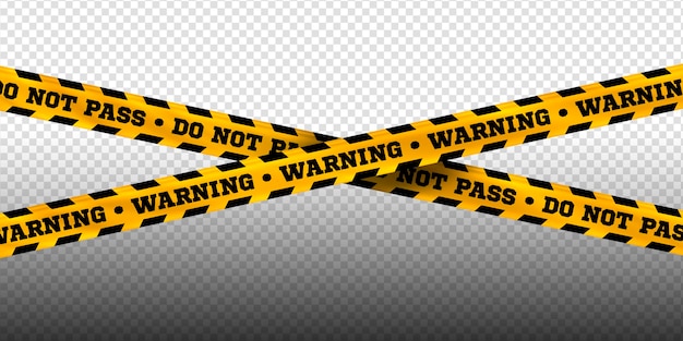 Tape d'avertissement PSD modifiable rayures de danger police crime