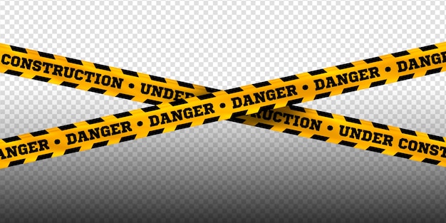 Tape d'avertissement PSD modifiable rayures de danger police crime