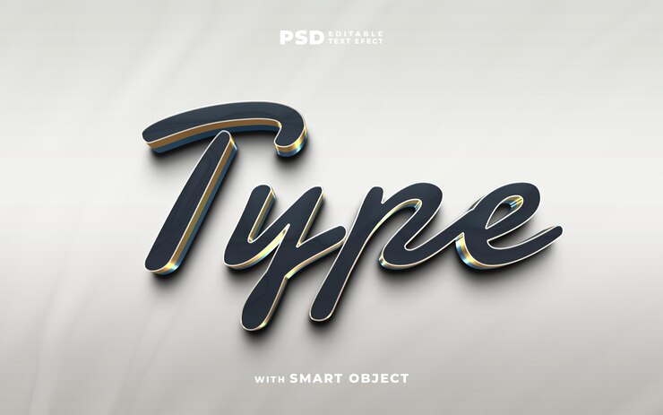 PSD taper effet de texte