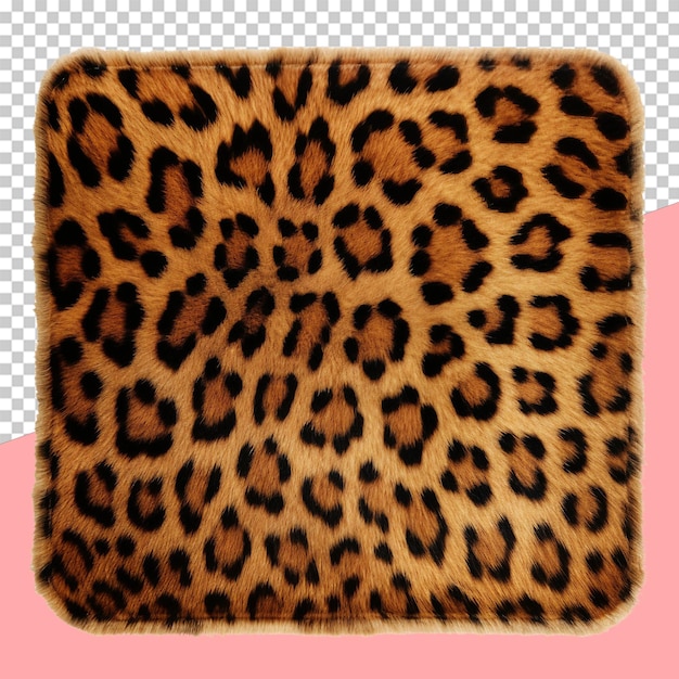 Tapete com estampa de leopardo