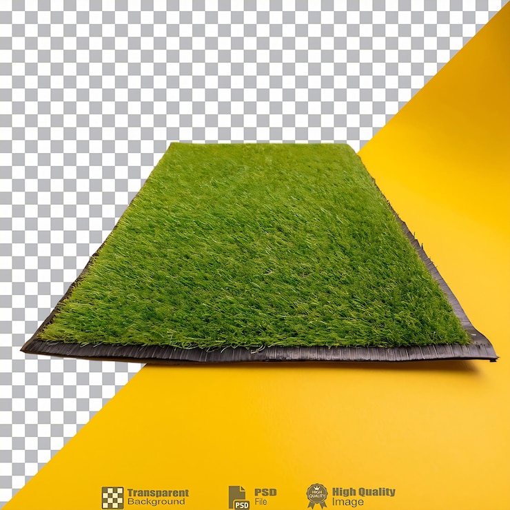 PSD tapete de relva artificial isolado