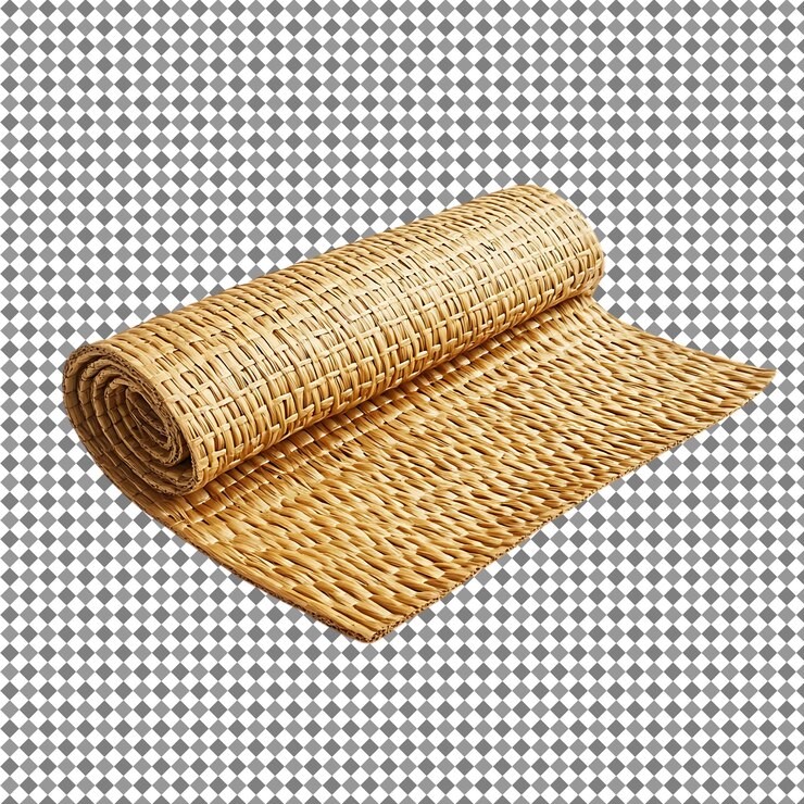 PSD tapete de tecido enrolado - decoração rústica texturizada