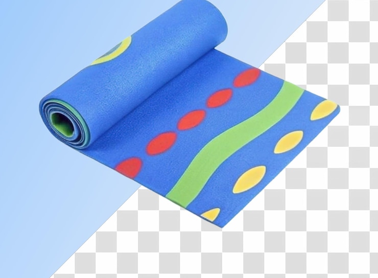 PSD tapis d'exercice isolé sur fond transparent