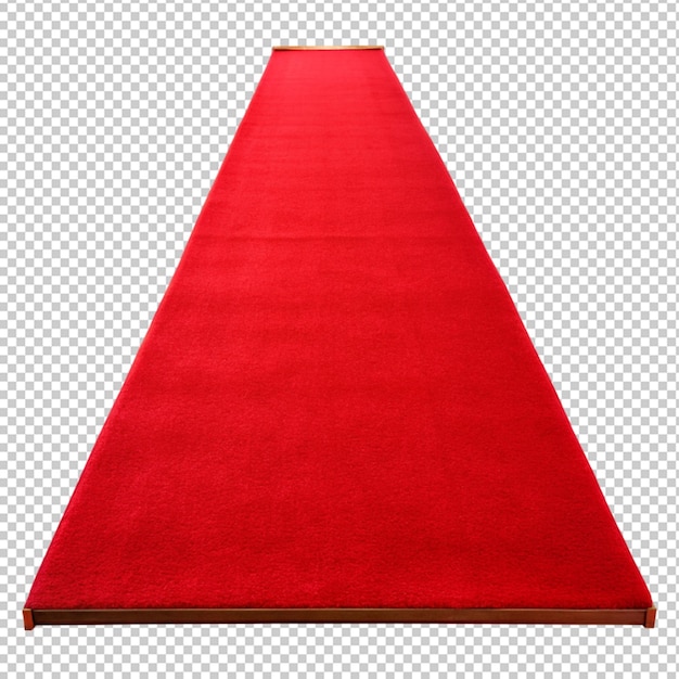 PSD tapis rouge sur fond transparent