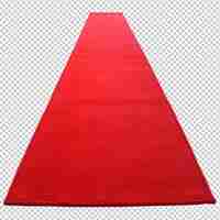 PSD tapis rouge sur fond transparent