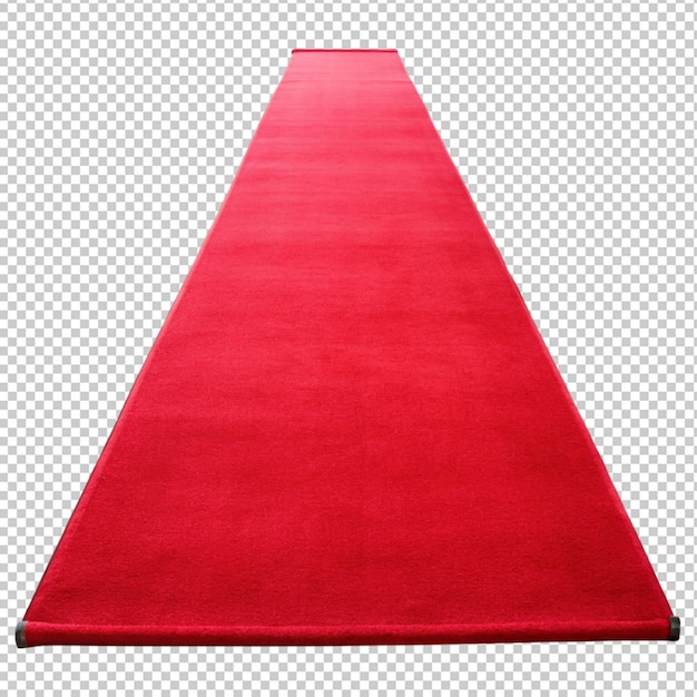 PSD tapis rouge sur fond transparent