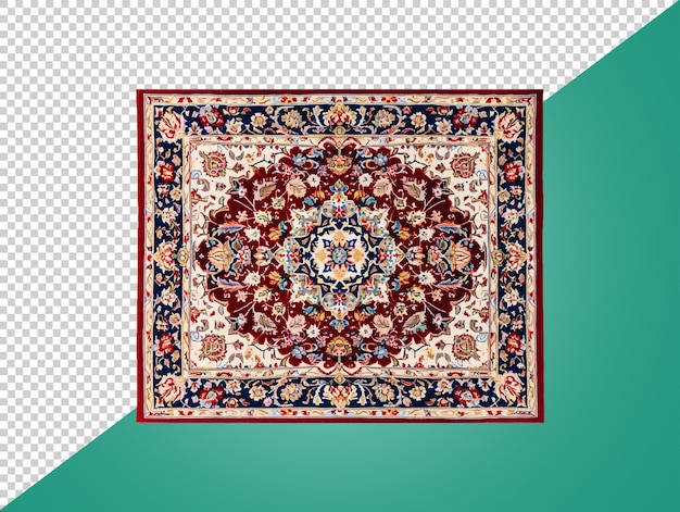 PSD tapis traditionnel avec fond transparent