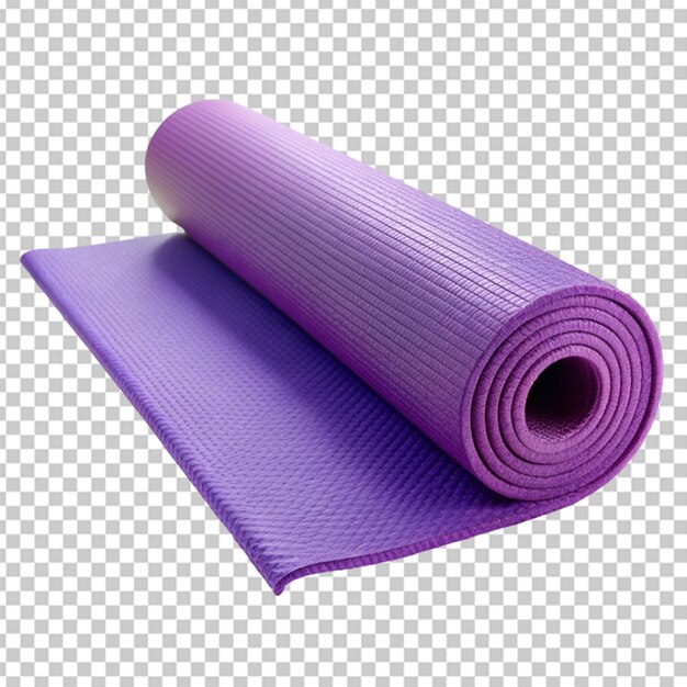 PSD tapis de yoga à fond transparent