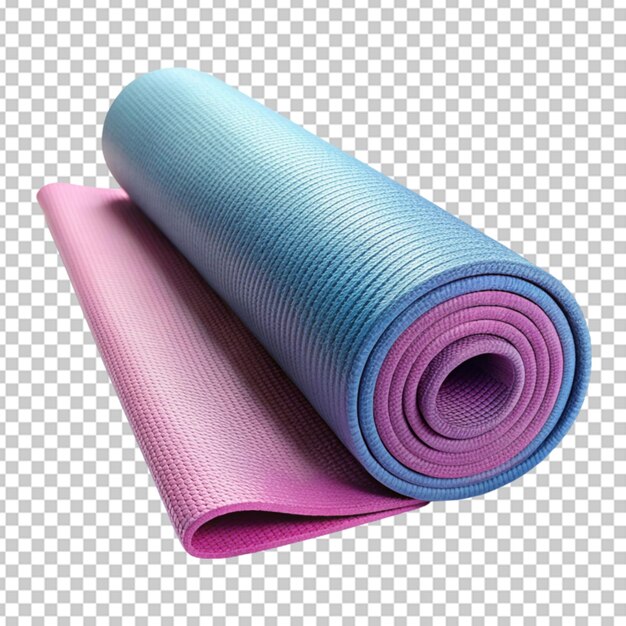 PSD tapis de yoga à fond transparent