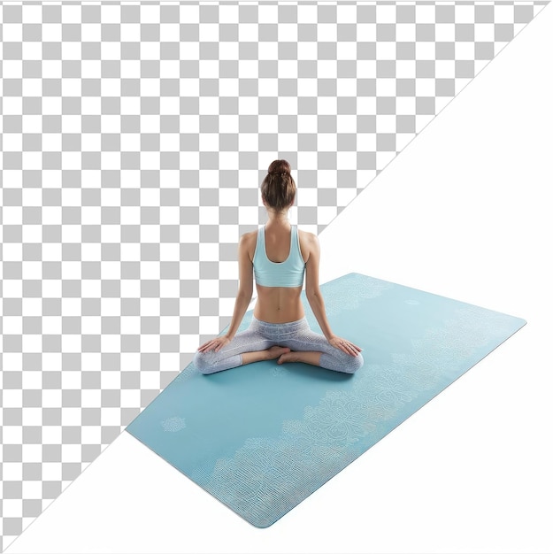 un tapis de yoga photographique réaliste