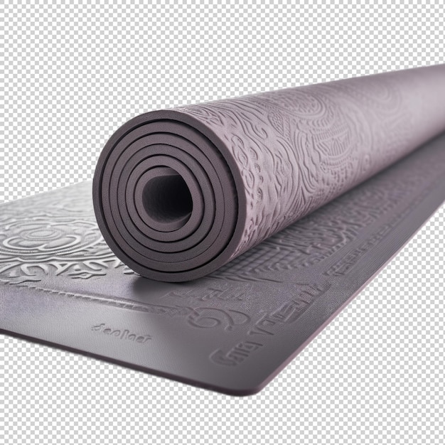 Tapis de yoga de salle autonome isolé sur un fond transparent IA générative