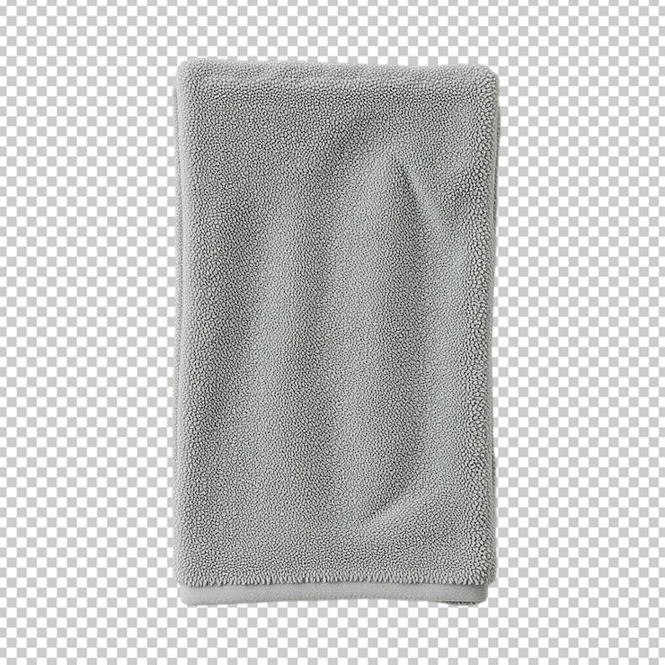 PSD tappeto da bagno blu isolato su bianco