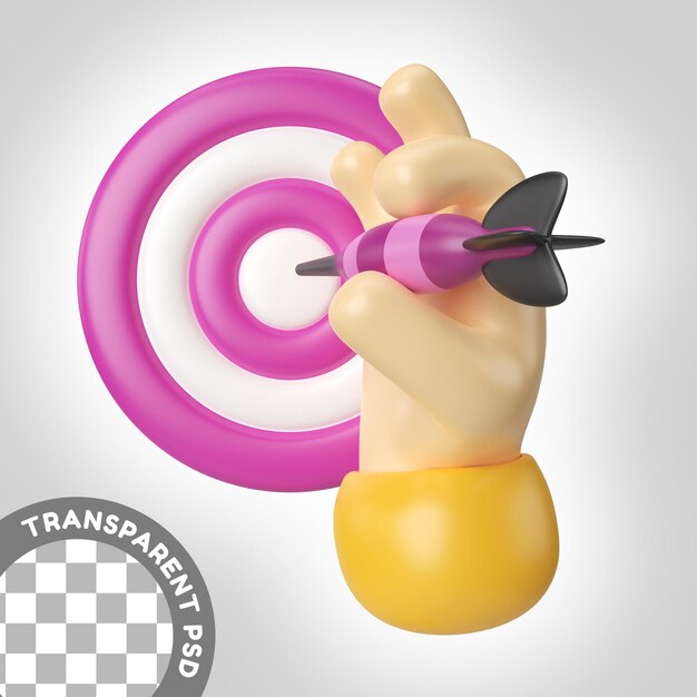 Target 3D Illustration Icon