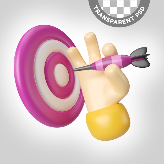 Target 3D Illustration Icon