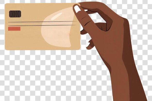 Tarjeta de crédito explotación de la mano