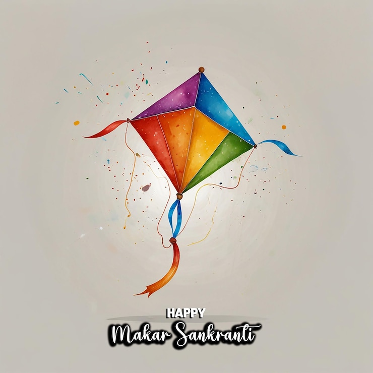 PSD tarjeta de felicitación de makar sankranti o plantilla de fondo con archivo editable