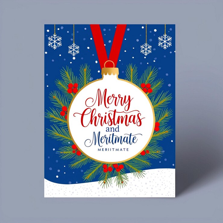 Tarjeta de felicitación de Navidad