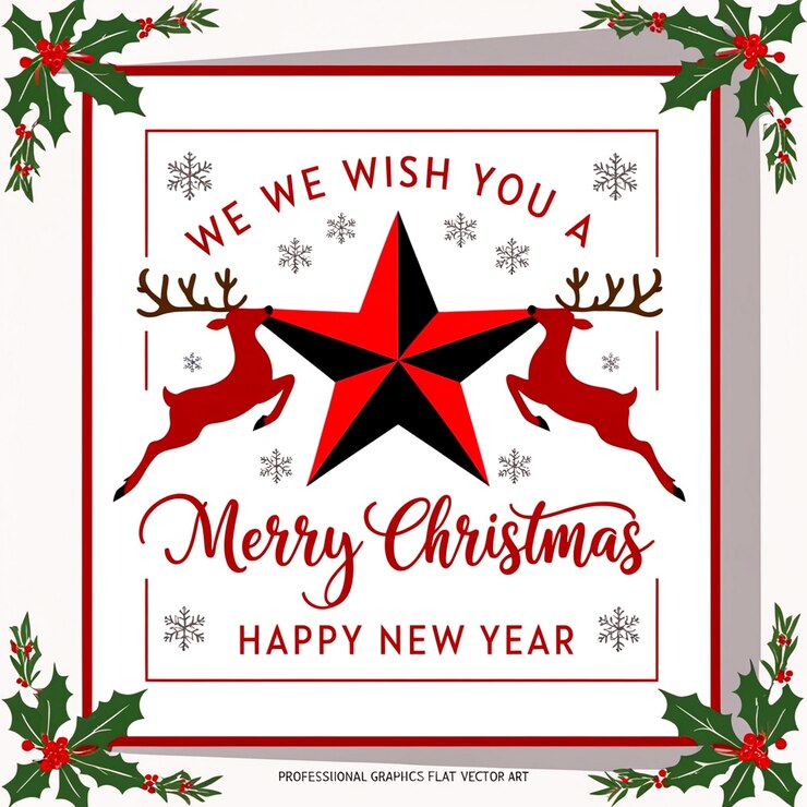 Tarjeta de felicitación de Navidad