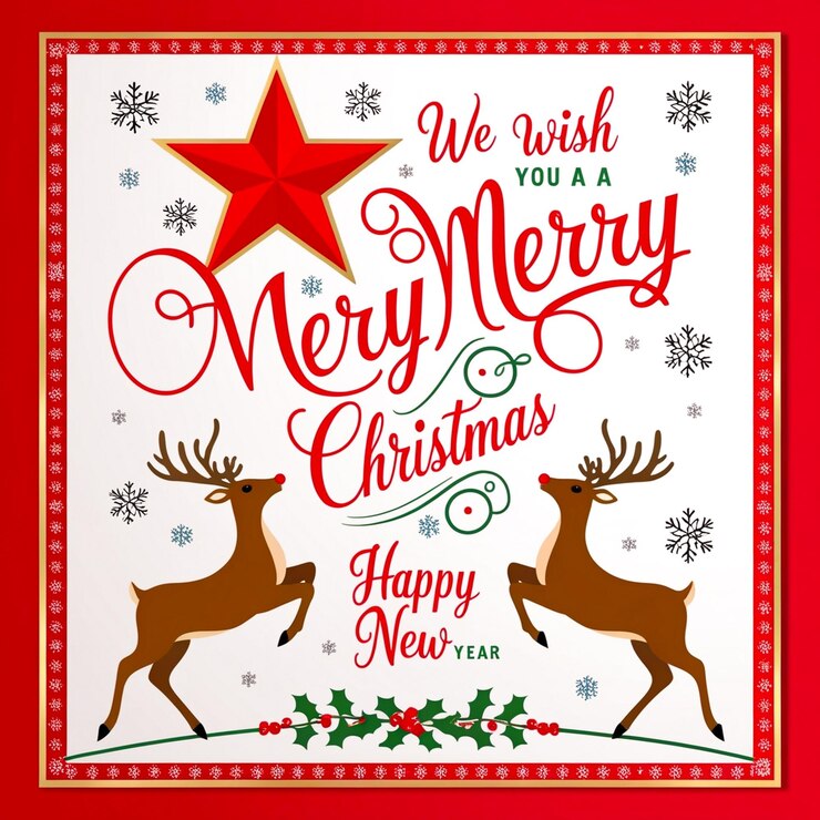 Tarjeta de felicitación de Navidad