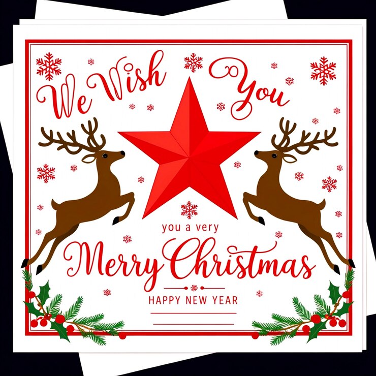 Tarjeta de felicitación de Navidad