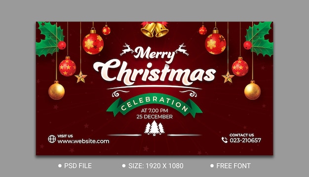 una tarjeta de Navidad con un saludo de Navidad en ella