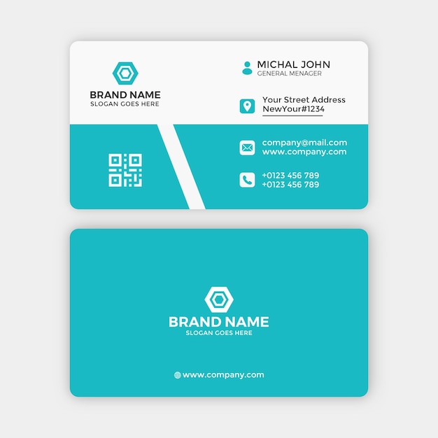 Tarjeta de visita corporativa creativa