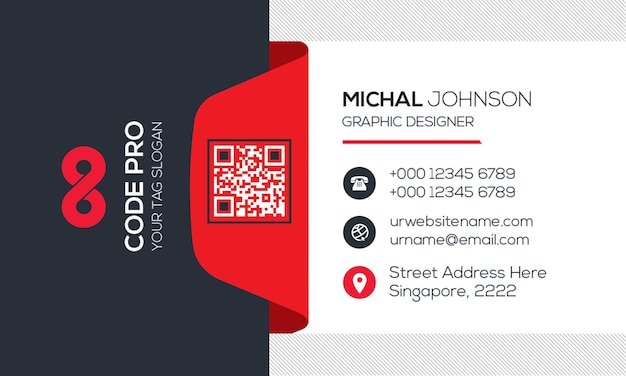 Tarjeta de visita para un diseñador gráfico