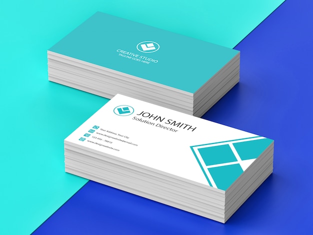 PSD tarjeta de visita mockup premium psd