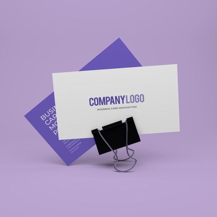 PSD tarjeta de visita mockup premium psd
